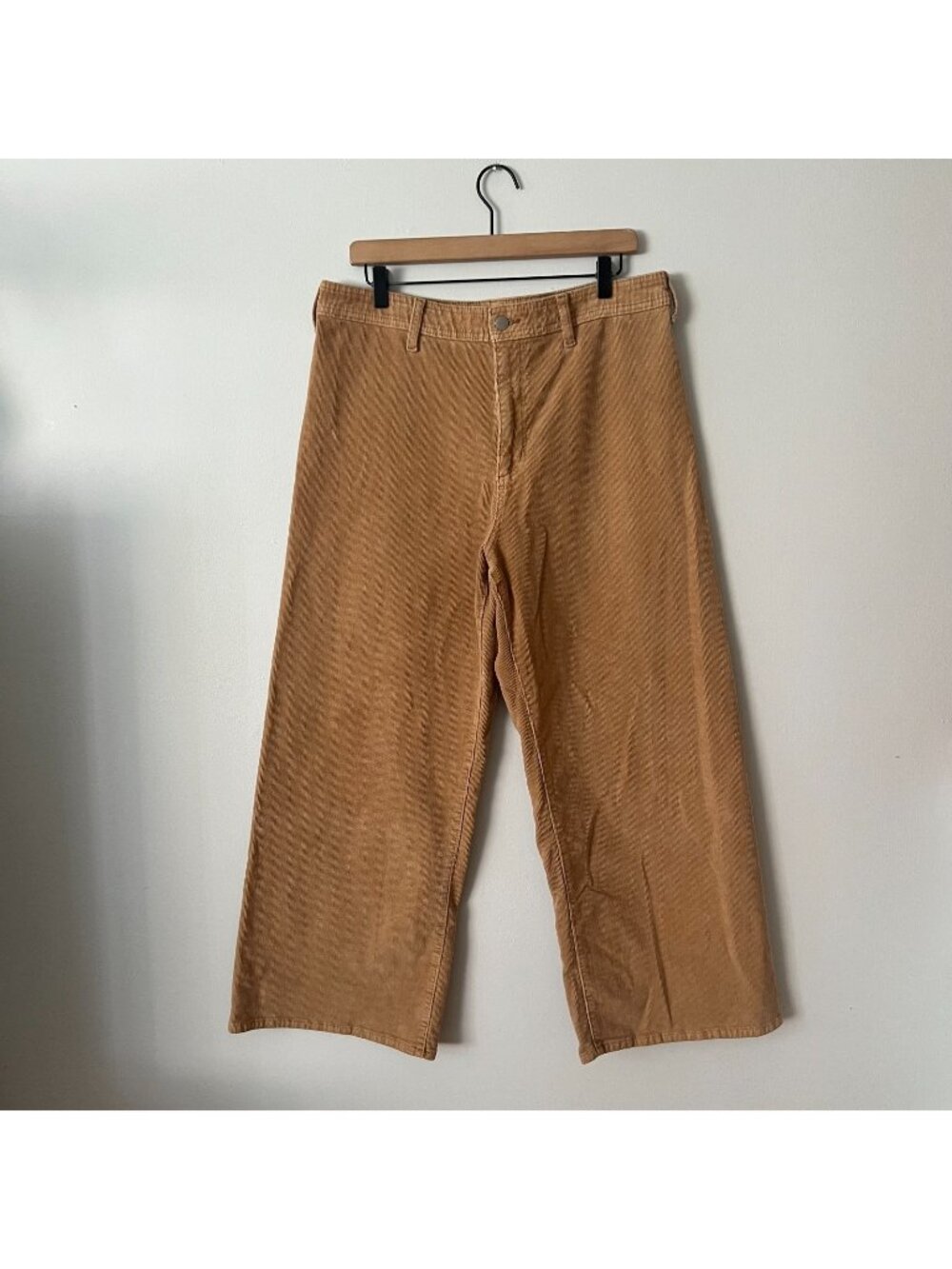Universal Thread Sailor Wide Leg High Rise Tan Corduroy Pants Women's Size 14